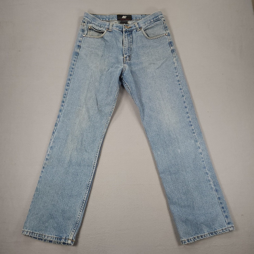 Vintage Kenpo Mens Straight Fit Jeans Size 32x30 Light Wash Y2K Grunge 90s